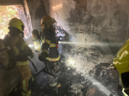 اندلاع حريق داخل منزل في اللد بسبب بطارية دراجة كهربائية